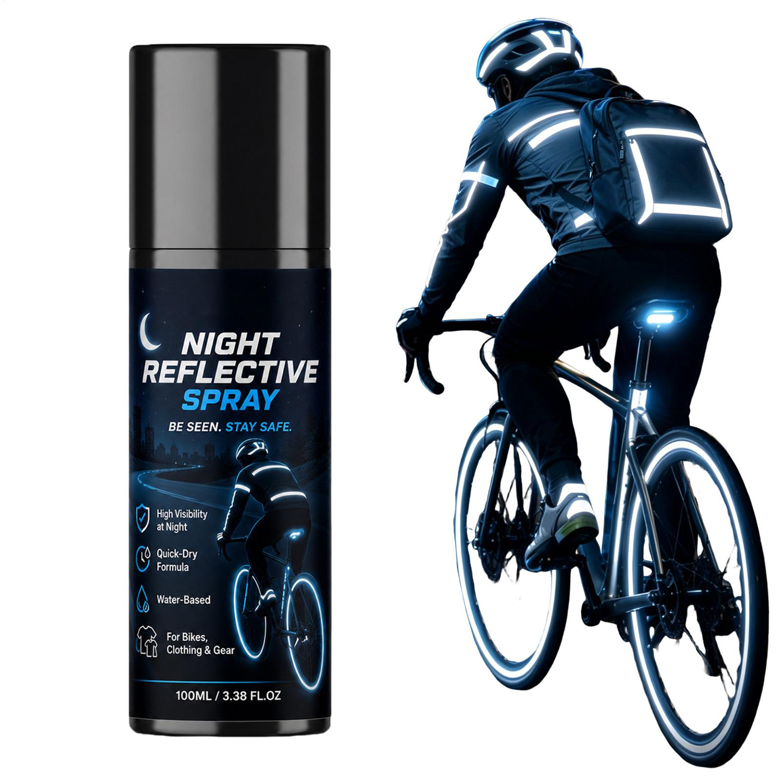 Running Visibility Gear - 100 ml Nachtreflexspray, Leuchtende Sicherheitsfarbe zum