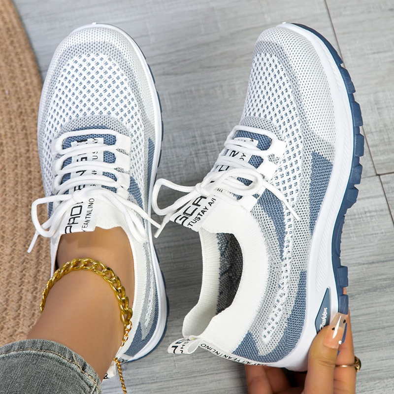 Running Shoes Women - Damen-Schuhe Mode Casual Mesh-Sneakers Outdoor-Sport Atmungsaktive