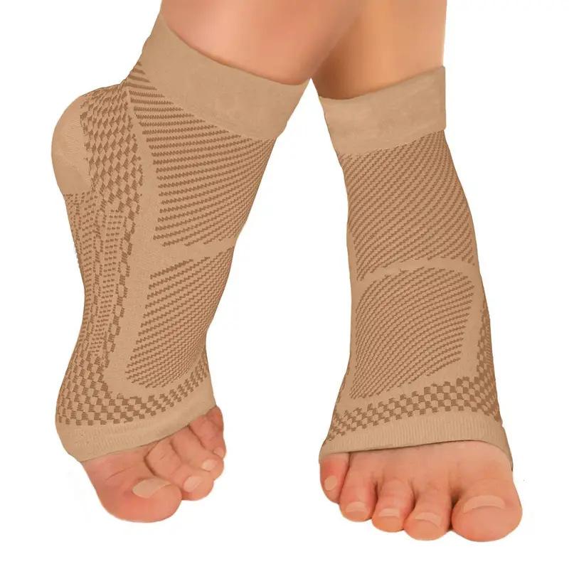 Sports Socks - Sport-Knöchelstütze, Kompressionsmanschette, Fußsohlenfasciitis-Socke für Achillessehnenentzündung, Training,