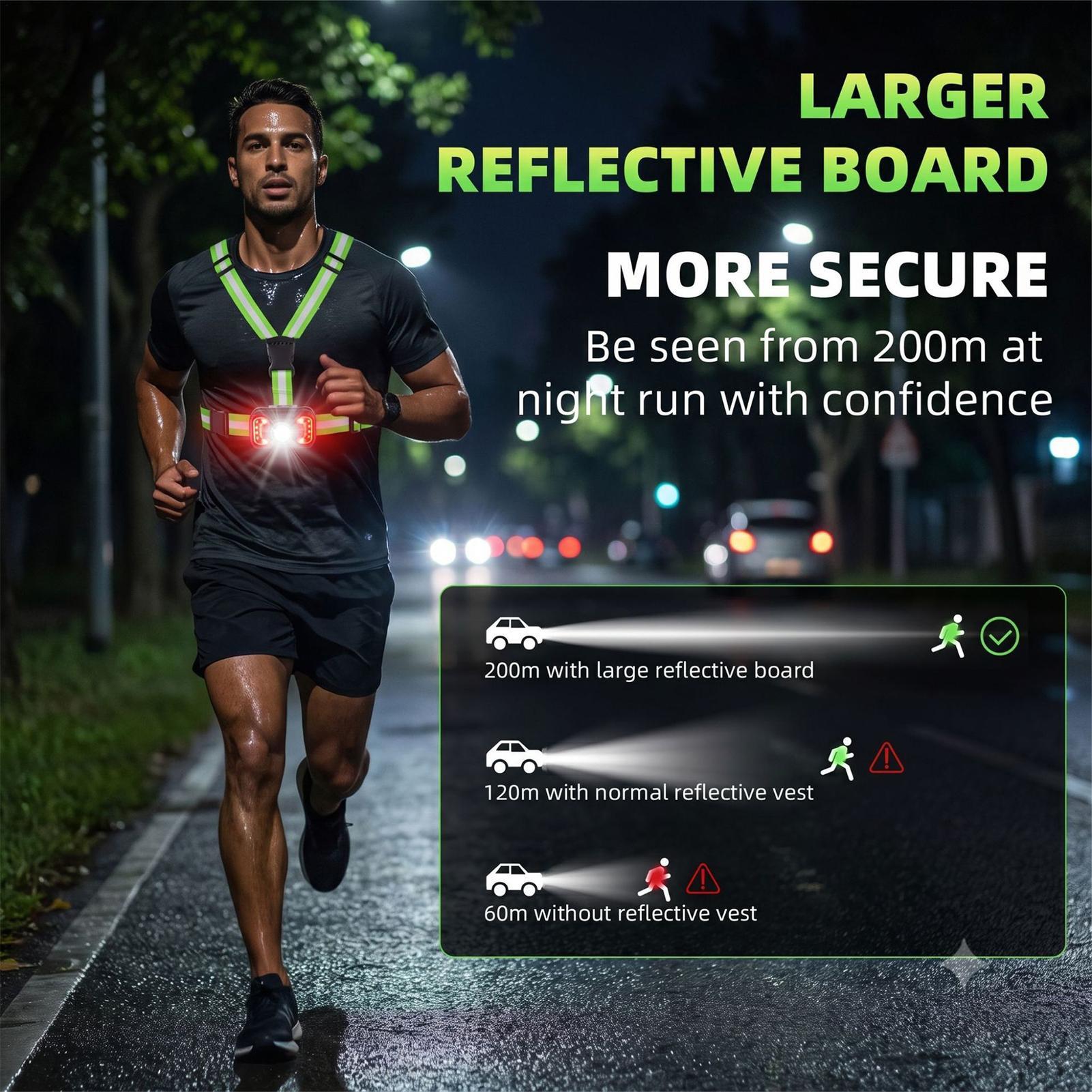 Reflektierende Laufweste mit L – Running Visibility Gear Bewertung und Preis